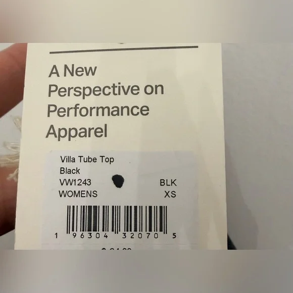 NWT Vuori Villa Tube Top Black Size XS - Picture 5 of 6